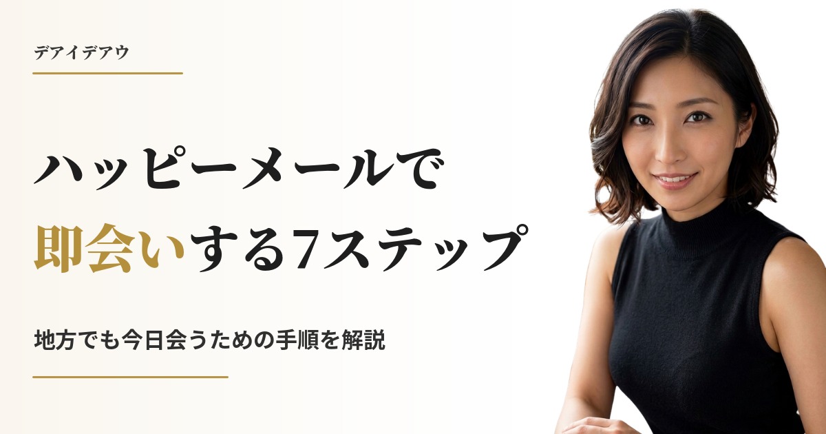 ハッピーメール 即会い