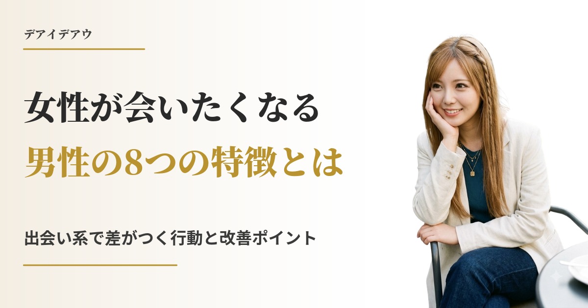 女性が会いたくなる男