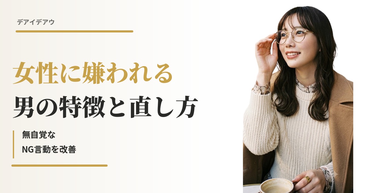 女性に嫌われる 男