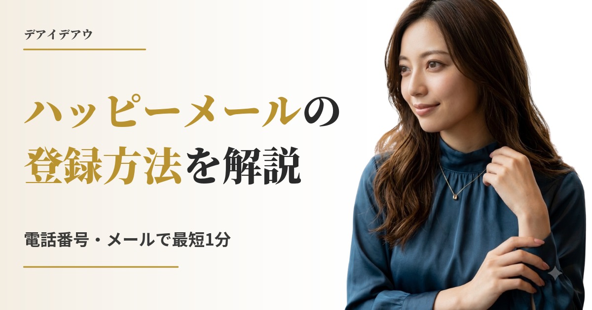 ハッピーメール　登録方法