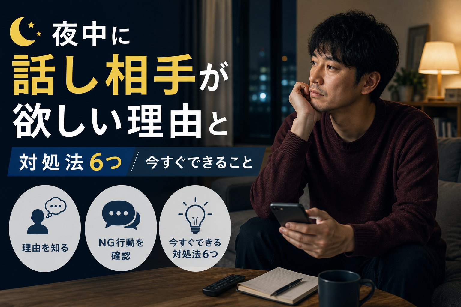 夜中 話し相手 欲しい