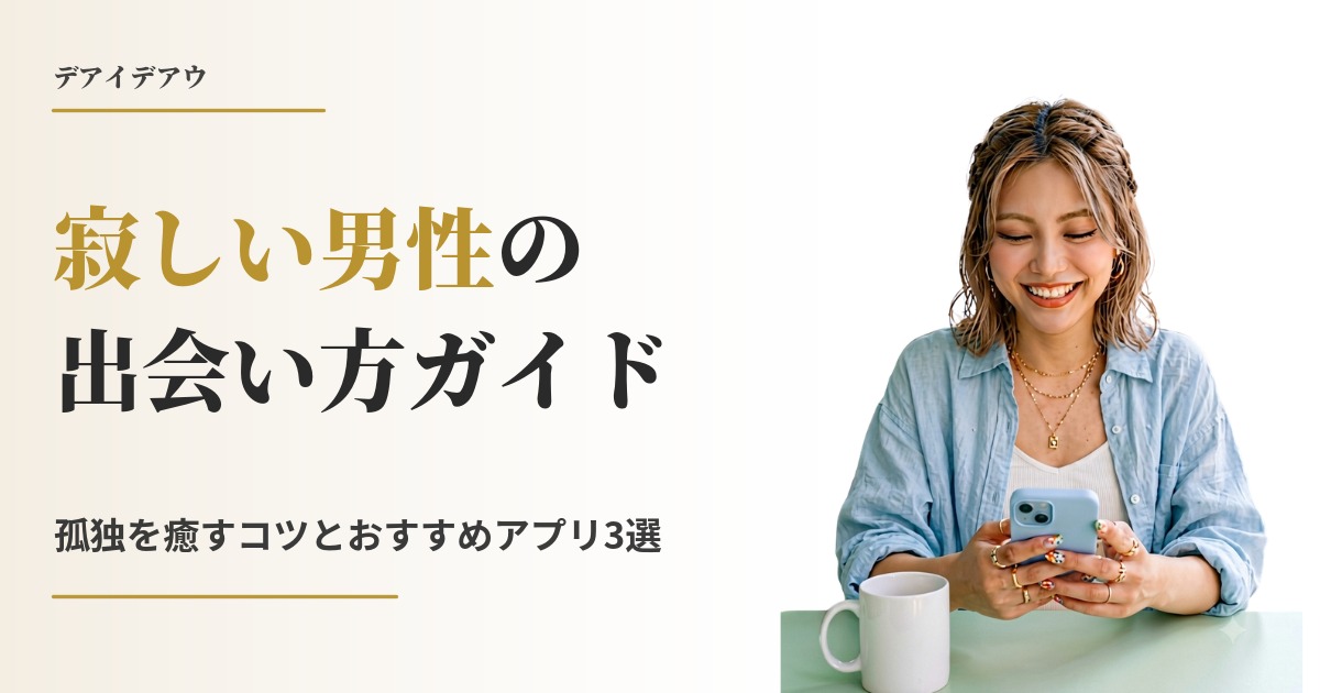 寂しい 男 出会い